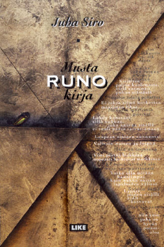 Musta runokirja - Juha Siron runokokoelman kansi